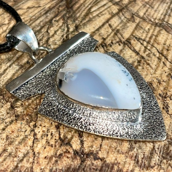 Dendritic Agate Pendant 2 1/4” - Picture 5 of 13